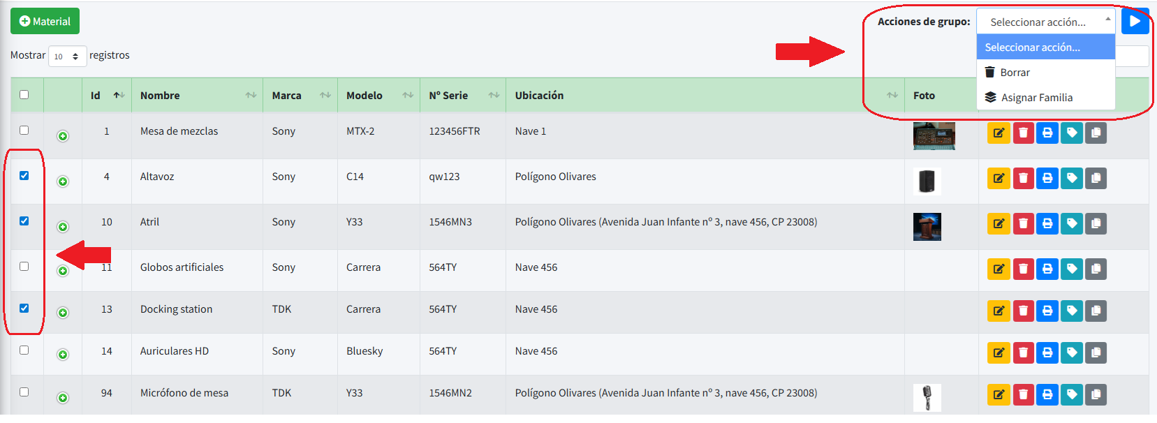 Asignación Múltiple
